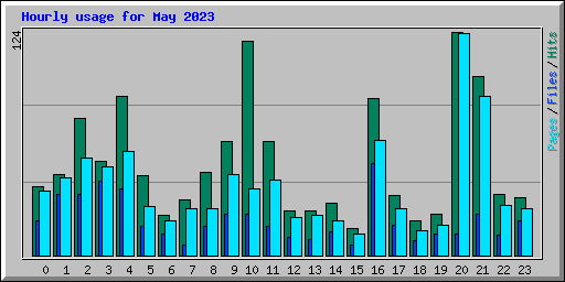 Hourly usage for May 2023
