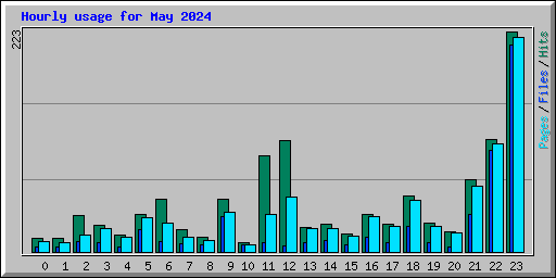 Hourly usage for May 2024