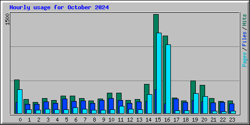 Hourly usage for October 2024